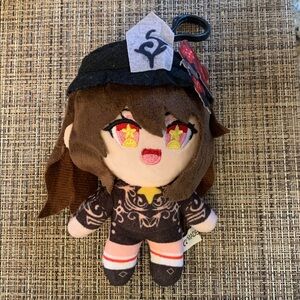 Anime CharacterToy Genshin Impact Hu Tao Doll Plush Keychain Clip 5”